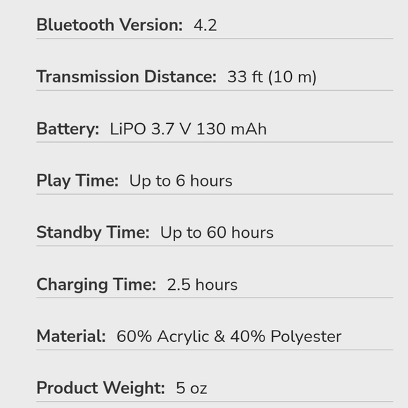 🎉4X Host Pick🎉 EUC Tenergy Bluetooth beanie - Picture 6 of 6